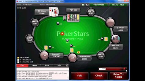 pokerstars unlimited play money/